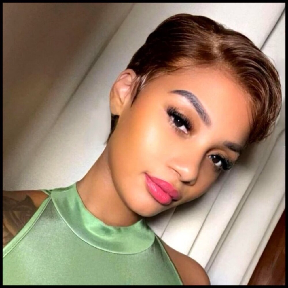 Short Pixie Cut Lace Front Wig Human Hair Glueless HD Pre Plucked